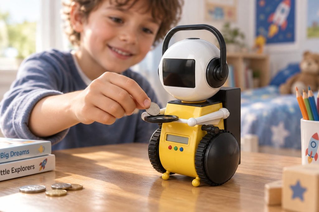 اسباب‌بازی ربات سکه‌خوار (Coin-Eating Robot Toy)